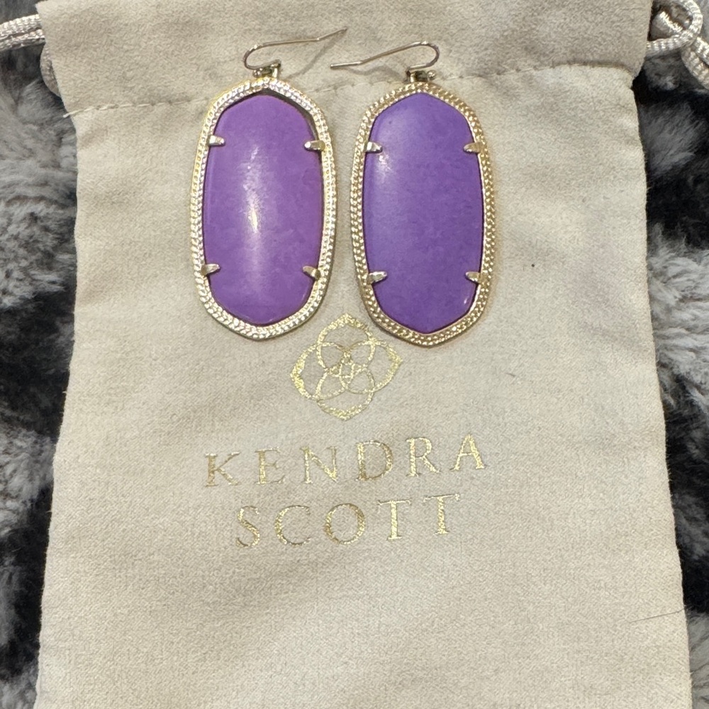 Kendra Scott Daniella Lavender Drop Earrings